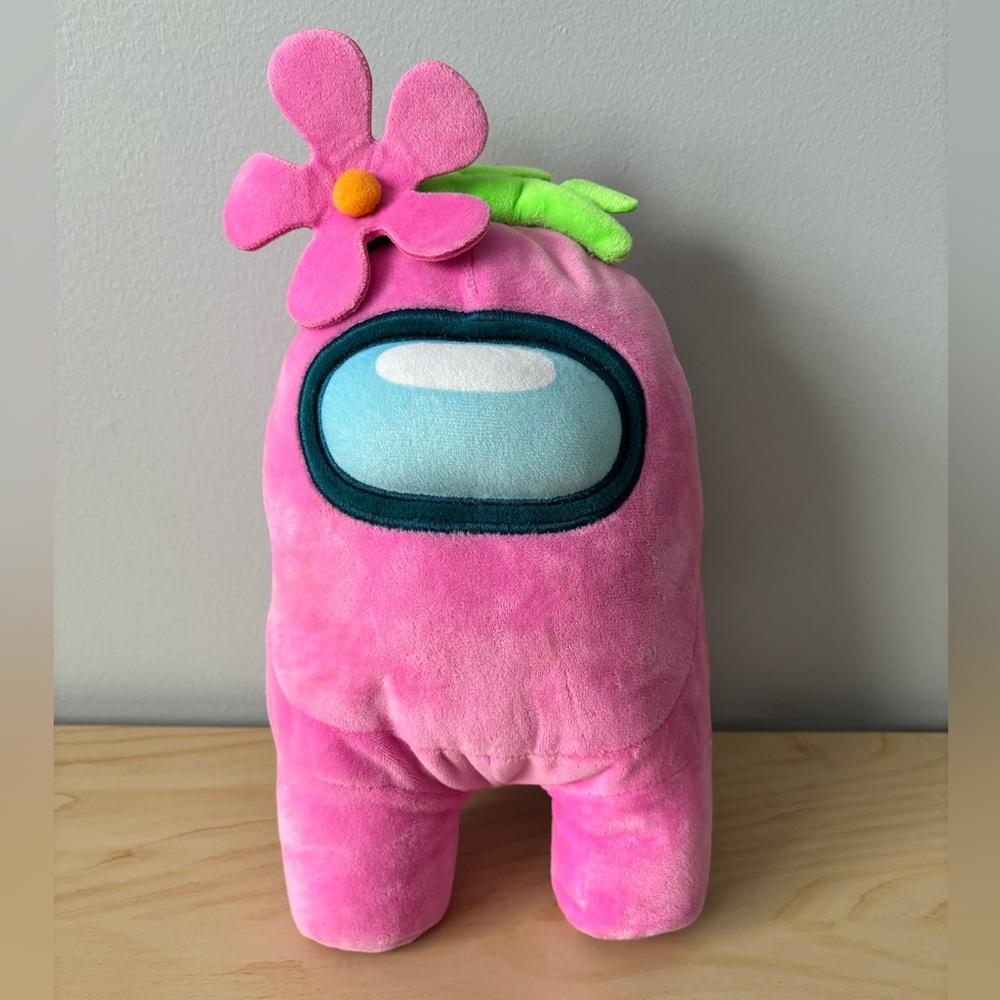 Pink Among Us Flower Plush 🌺